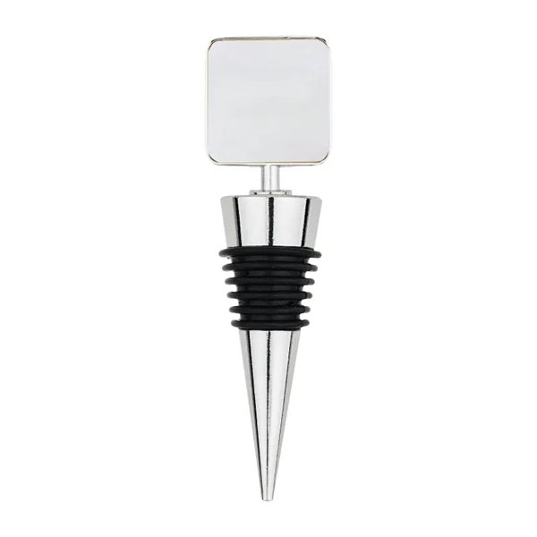 Square Heavy Duty Zinc Wine Stopper - Square Heavy Duty Zinc Wine Stopper - Image 1 of 1