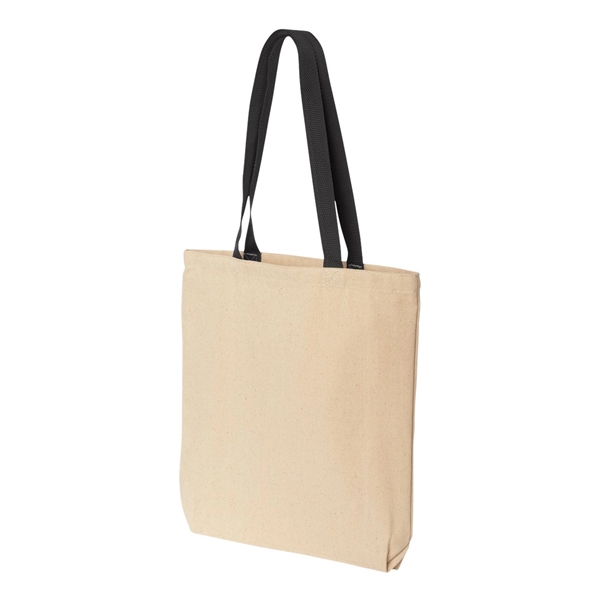 Liberty Bags Natural Tote with Contrast-Color Handles - Liberty Bags Natural Tote with Contrast-Color Handles - Image 2 of 15