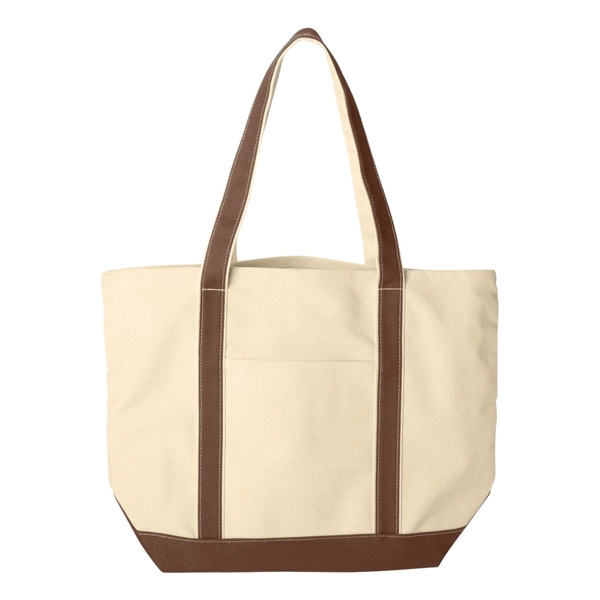 Liberty Bags Carmel Classic XL Cotton Canvas Resort Tote - Liberty Bags Carmel Classic XL Cotton Canvas Resort Tote - Image 4 of 20