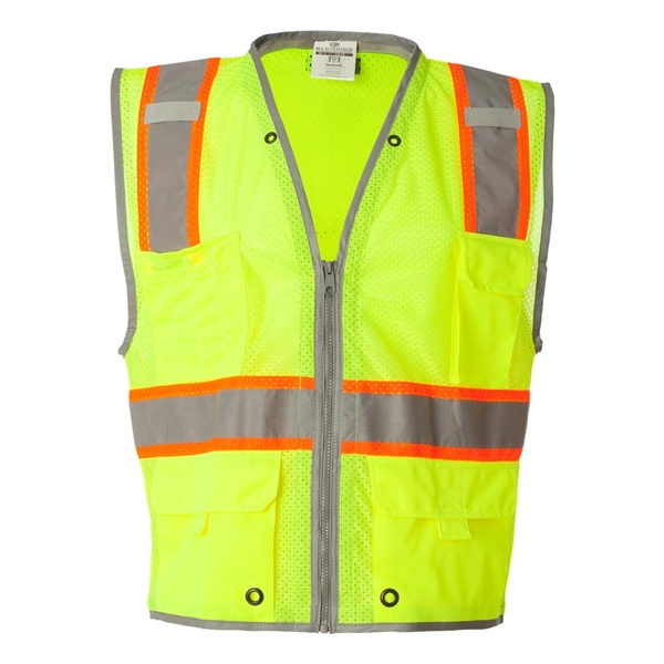 Kishigo Premium Brilliant Series® Heavy-Duty Class 2 Vest - Kishigo Premium Brilliant Series® Heavy-Duty Class 2 Vest - Image 1 of 9