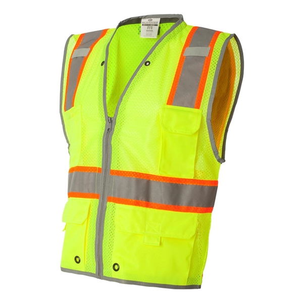 Kishigo Premium Brilliant Series® Heavy-Duty Class 2 Vest - Kishigo Premium Brilliant Series® Heavy-Duty Class 2 Vest - Image 2 of 9