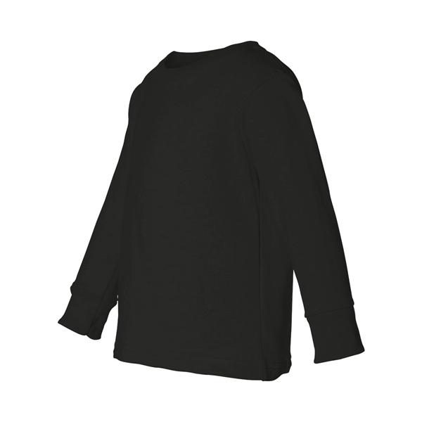 Rabbit Skins Toddler Cotton Jersey Long Sleeve Tee - Rabbit Skins Toddler Cotton Jersey Long Sleeve Tee - Image 2 of 33