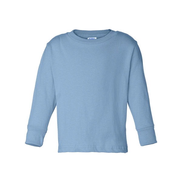 Rabbit Skins Toddler Cotton Jersey Long Sleeve Tee - Rabbit Skins Toddler Cotton Jersey Long Sleeve Tee - Image 7 of 33