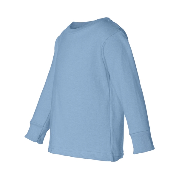 Rabbit Skins Toddler Cotton Jersey Long Sleeve Tee - Rabbit Skins Toddler Cotton Jersey Long Sleeve Tee - Image 8 of 33