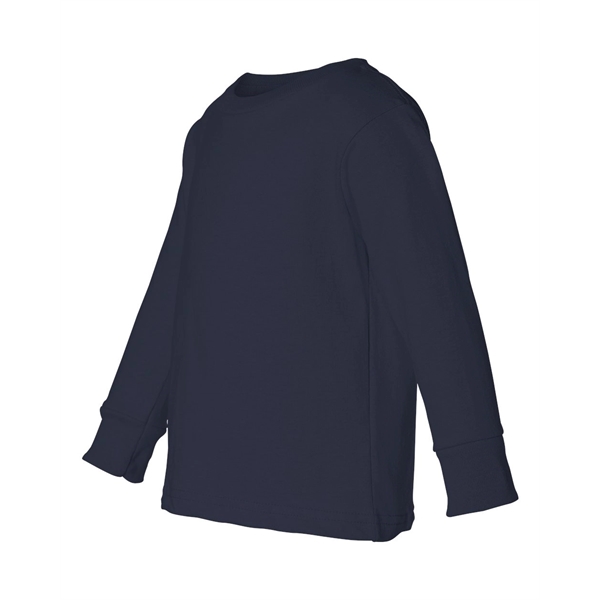 Rabbit Skins Toddler Cotton Jersey Long Sleeve Tee - Rabbit Skins Toddler Cotton Jersey Long Sleeve Tee - Image 11 of 33