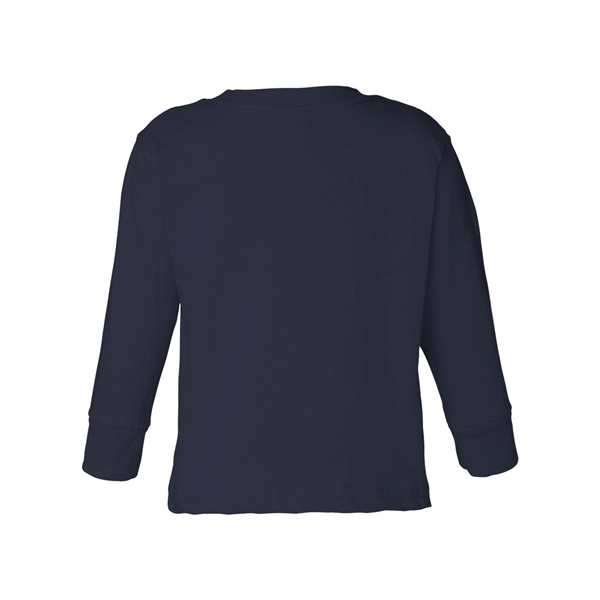 Rabbit Skins Toddler Cotton Jersey Long Sleeve Tee - Rabbit Skins Toddler Cotton Jersey Long Sleeve Tee - Image 12 of 33