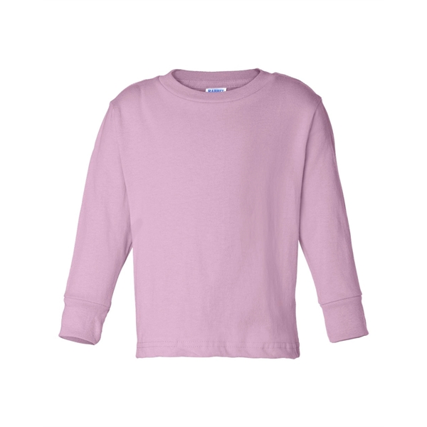 Rabbit Skins Toddler Cotton Jersey Long Sleeve Tee - Rabbit Skins Toddler Cotton Jersey Long Sleeve Tee - Image 16 of 33