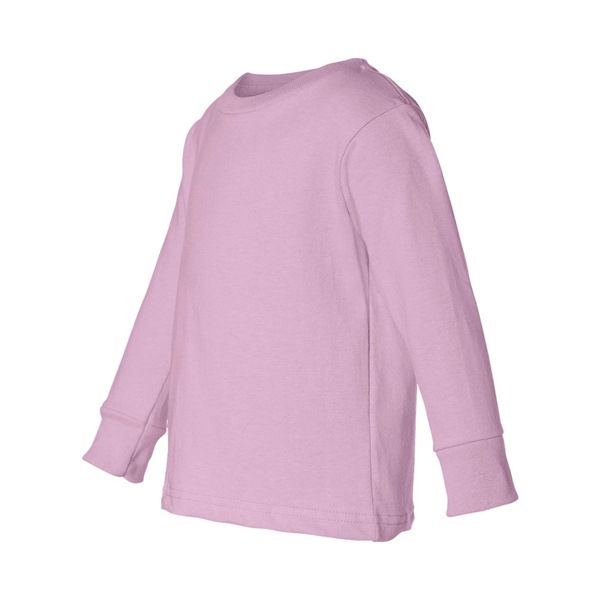 Rabbit Skins Toddler Cotton Jersey Long Sleeve Tee - Rabbit Skins Toddler Cotton Jersey Long Sleeve Tee - Image 17 of 33