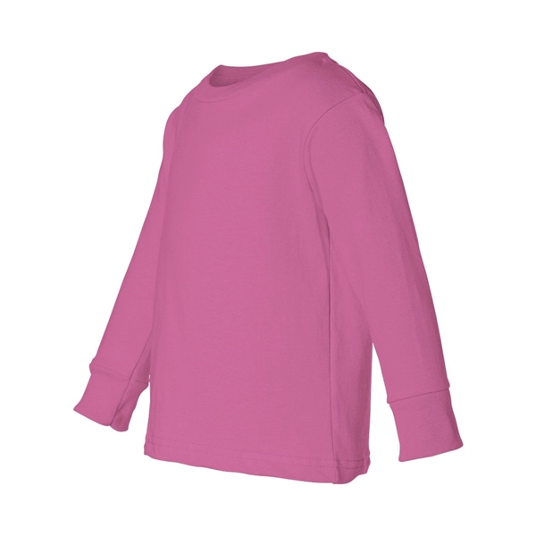 Rabbit Skins Toddler Cotton Jersey Long Sleeve Tee - Rabbit Skins Toddler Cotton Jersey Long Sleeve Tee - Image 22 of 33