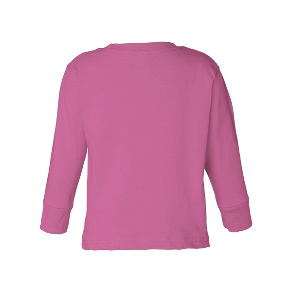 Rabbit Skins Toddler Cotton Jersey Long Sleeve Tee - Rabbit Skins Toddler Cotton Jersey Long Sleeve Tee - Image 23 of 33