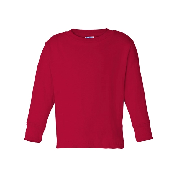 Rabbit Skins Toddler Cotton Jersey Long Sleeve Tee - Rabbit Skins Toddler Cotton Jersey Long Sleeve Tee - Image 24 of 33