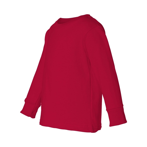 Rabbit Skins Toddler Cotton Jersey Long Sleeve Tee - Rabbit Skins Toddler Cotton Jersey Long Sleeve Tee - Image 25 of 33