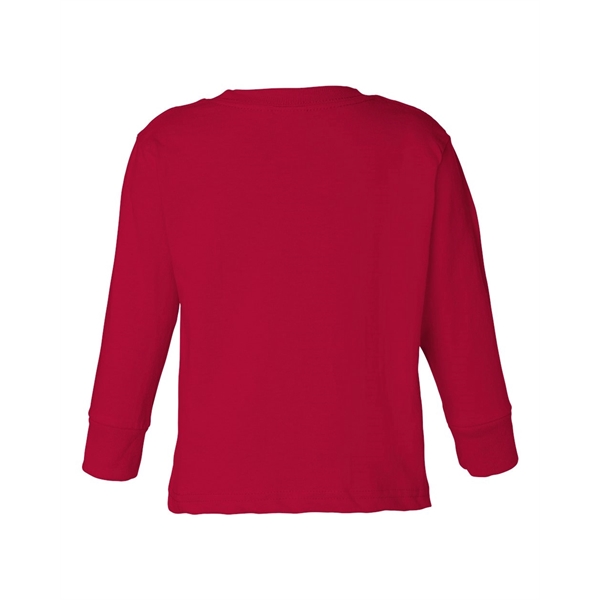 Rabbit Skins Toddler Cotton Jersey Long Sleeve Tee - Rabbit Skins Toddler Cotton Jersey Long Sleeve Tee - Image 26 of 33