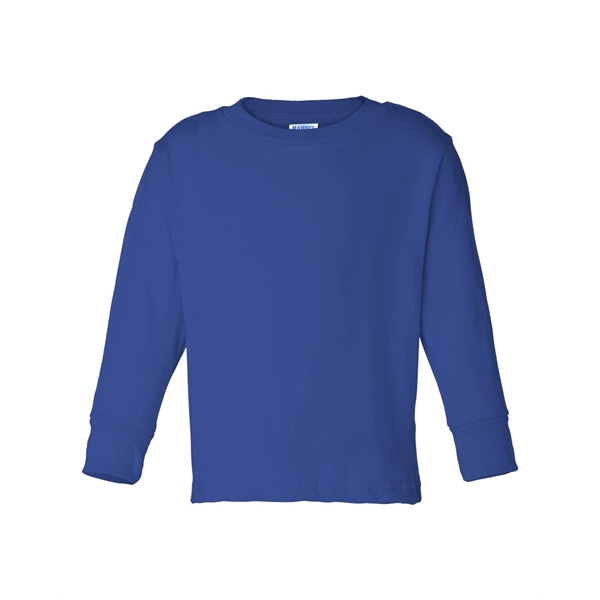 Rabbit Skins Toddler Cotton Jersey Long Sleeve Tee - Rabbit Skins Toddler Cotton Jersey Long Sleeve Tee - Image 27 of 33