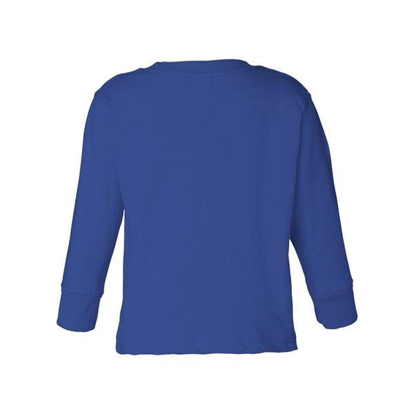 Rabbit Skins Toddler Cotton Jersey Long Sleeve Tee - Rabbit Skins Toddler Cotton Jersey Long Sleeve Tee - Image 29 of 33