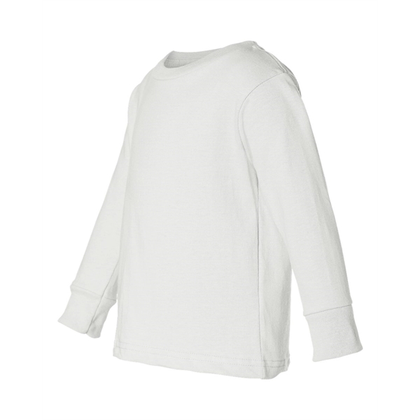 Rabbit Skins Toddler Cotton Jersey Long Sleeve Tee - Rabbit Skins Toddler Cotton Jersey Long Sleeve Tee - Image 31 of 33