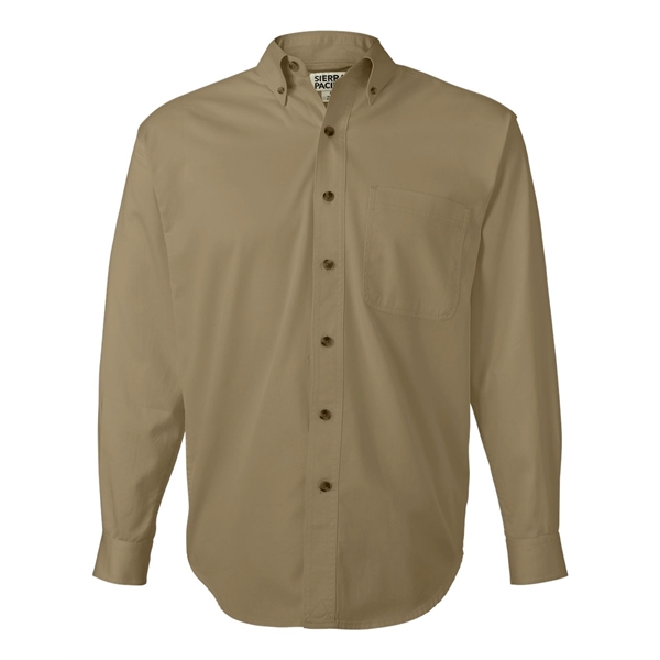 Sierra Pacific Long Sleeve Cotton Twill Shirt Tall Sizes - Sierra Pacific Long Sleeve Cotton Twill Shirt Tall Sizes - Image 4 of 15