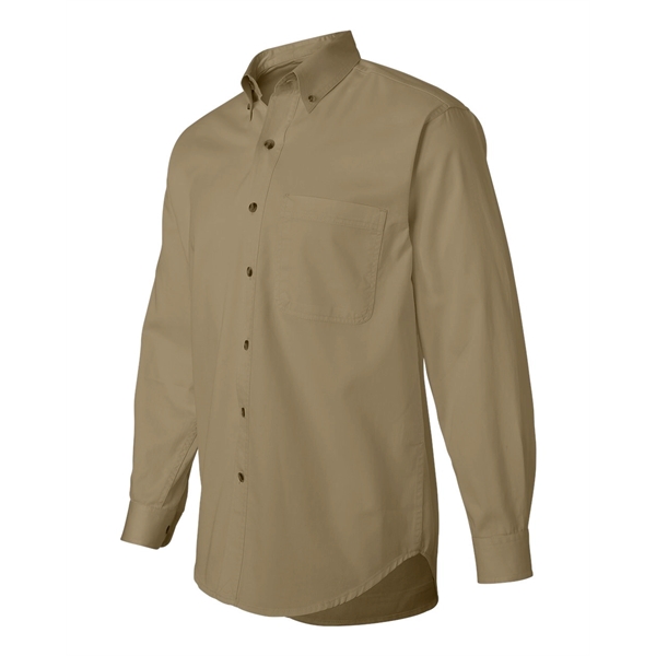 Sierra Pacific Long Sleeve Cotton Twill Shirt Tall Sizes - Sierra Pacific Long Sleeve Cotton Twill Shirt Tall Sizes - Image 5 of 15