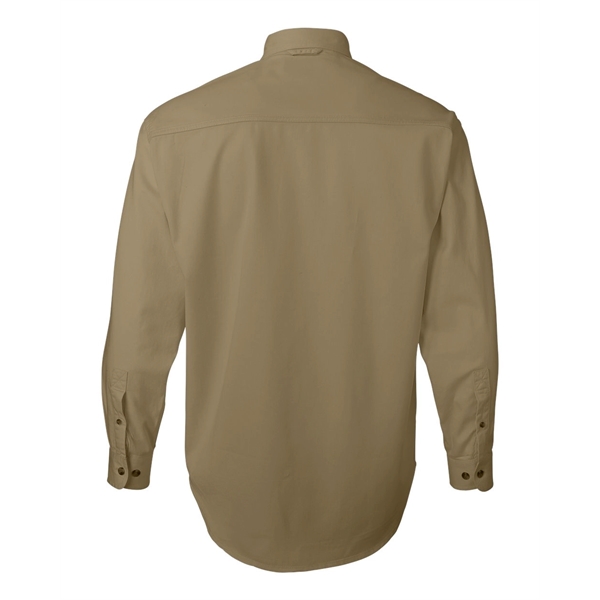 Sierra Pacific Long Sleeve Cotton Twill Shirt Tall Sizes - Sierra Pacific Long Sleeve Cotton Twill Shirt Tall Sizes - Image 6 of 15