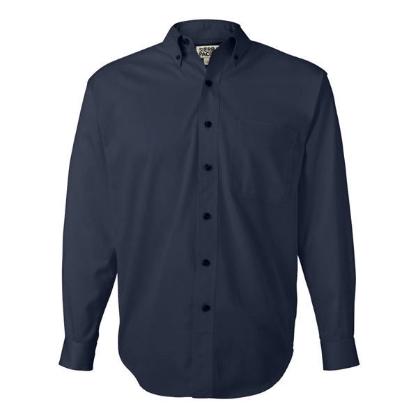 Sierra Pacific Long Sleeve Cotton Twill Shirt Tall Sizes - Sierra Pacific Long Sleeve Cotton Twill Shirt Tall Sizes - Image 7 of 15