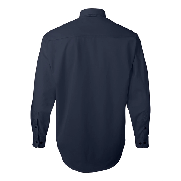 Sierra Pacific Long Sleeve Cotton Twill Shirt Tall Sizes - Sierra Pacific Long Sleeve Cotton Twill Shirt Tall Sizes - Image 9 of 15