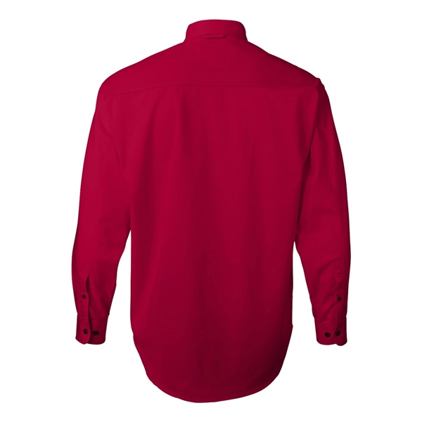 Sierra Pacific Long Sleeve Cotton Twill Shirt Tall Sizes - Sierra Pacific Long Sleeve Cotton Twill Shirt Tall Sizes - Image 12 of 15