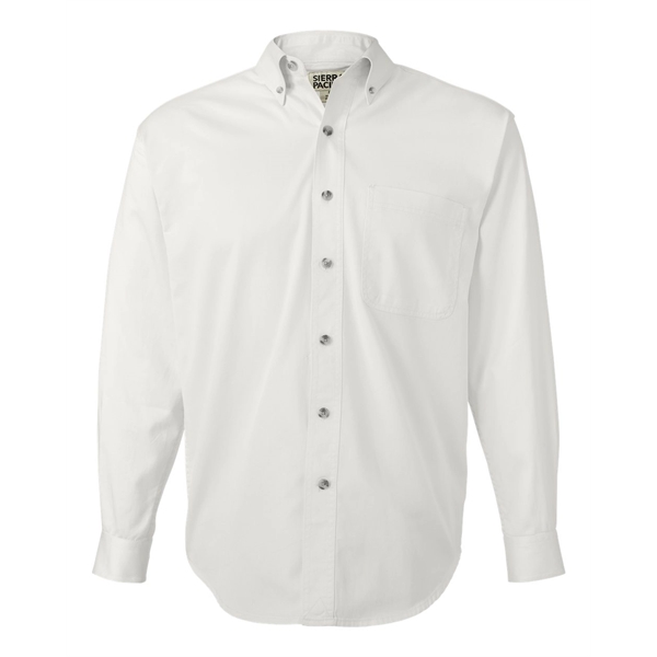 Sierra Pacific Long Sleeve Cotton Twill Shirt Tall Sizes - Sierra Pacific Long Sleeve Cotton Twill Shirt Tall Sizes - Image 13 of 15