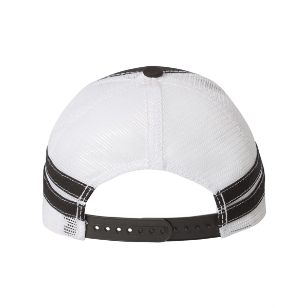 Sportsman Striped Trucker Cap Plum Grove