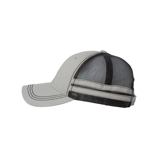 Sportsman Striped Trucker Cap Plum Grove