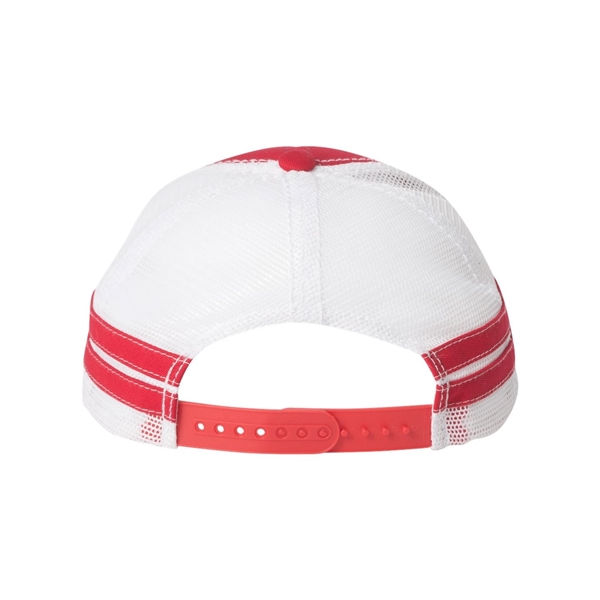 Sportsman Striped Trucker Cap Plum Grove