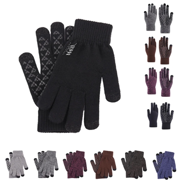 Thickened Warm Cotton GLoves Touch Tech Less Slippery Winter