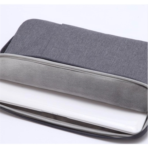Jacquard Laptop Sleeve with Front Pocket and Carry Handle - Jacquard Laptop Sleeve with Front Pocket and Carry Handle - Image 4 of 6