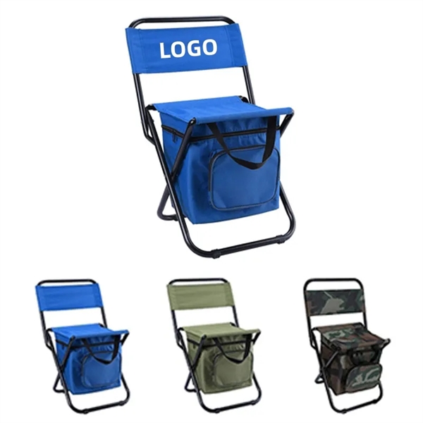 Foldable Camping Chair With Cooler Bag - Foldable Camping Chair With Cooler Bag - Image 0 of 4