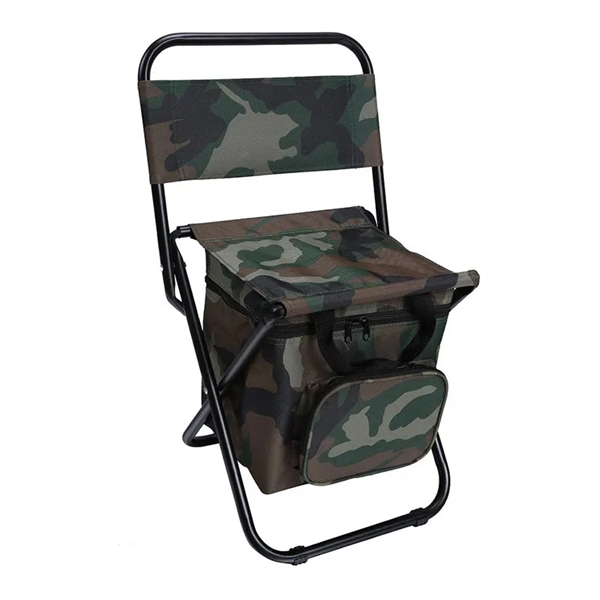 Foldable Camping Chair With Cooler Bag - Foldable Camping Chair With Cooler Bag - Image 1 of 4