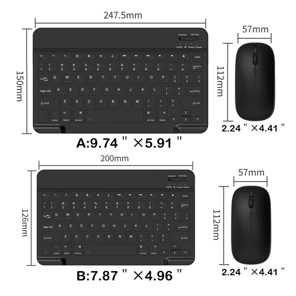 Portable Wireless Computer Keyboard - Portable Wireless Computer Keyboard - Image 1 of 8