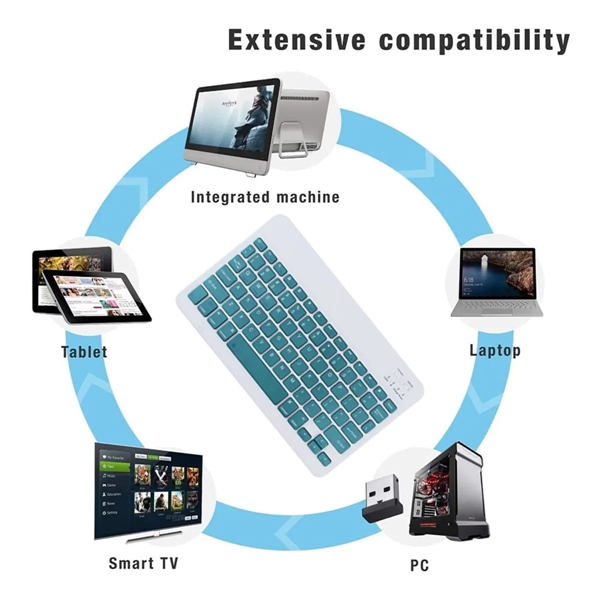 Portable Wireless Computer Keyboard - Portable Wireless Computer Keyboard - Image 6 of 8