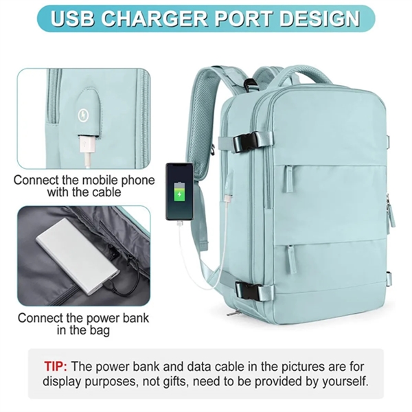 Outdoor Travel Backpack With Shoe Compartment - Outdoor Travel Backpack With Shoe Compartment - Image 6 of 8
