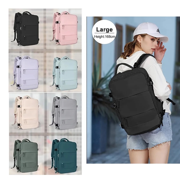 Outdoor Travel Backpack With Shoe Compartment - Outdoor Travel Backpack With Shoe Compartment - Image 8 of 8