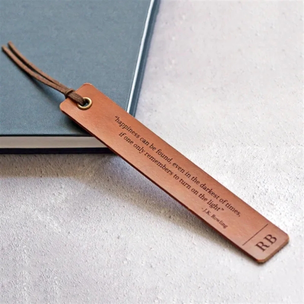 Handmade Genuine Leather Bookmark - Handmade Genuine Leather Bookmark - Image 1 of 2