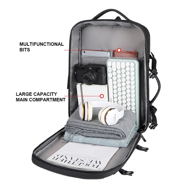 Business Travel Large Capacity Fashion Backpack - Business Travel Large Capacity Fashion Backpack - Image 3 of 8