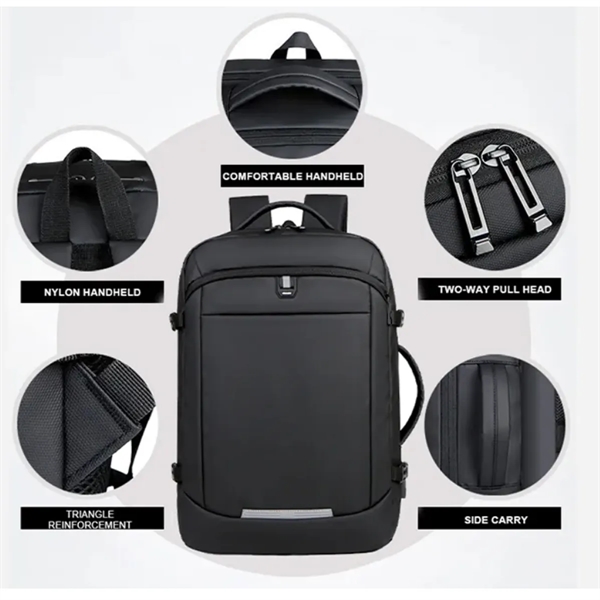 Business Travel Large Capacity Fashion Backpack - Business Travel Large Capacity Fashion Backpack - Image 7 of 8