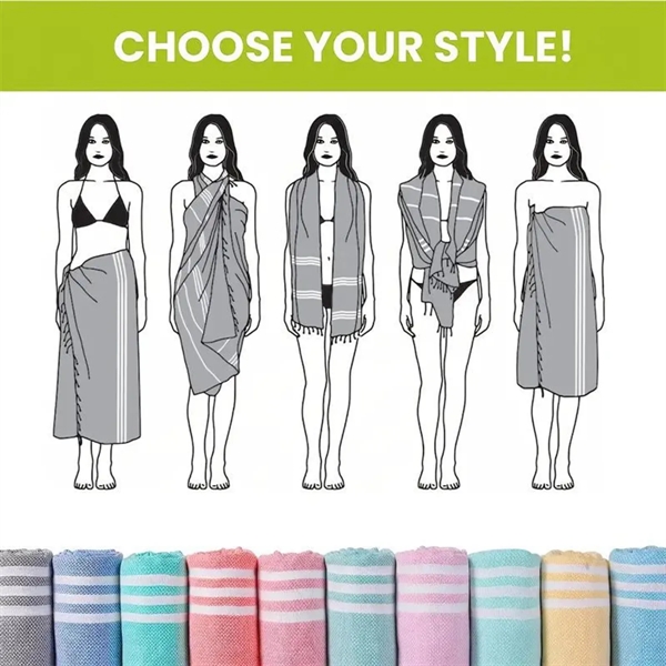 Customized Turkish Quick Dry Oversized Beach Towel - Customized Turkish Quick Dry Oversized Beach Towel - Image 2 of 3