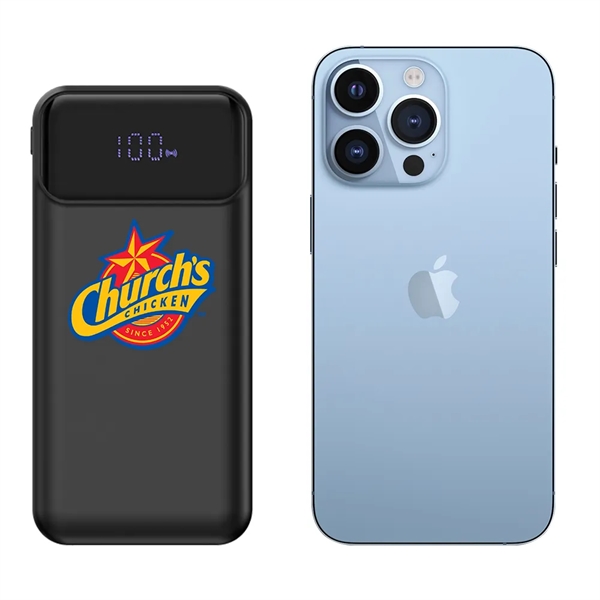 Santa Ana Digital Display Wireless Power Bank PD 15W - Santa Ana Digital Display Wireless Power Bank PD 15W - Image 1 of 10