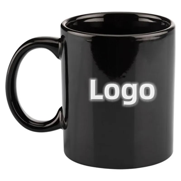 11 Oz Ceramic Mug With C-Shaped Handle - 11 Oz Ceramic Mug With C-Shaped Handle - Image 1 of 2