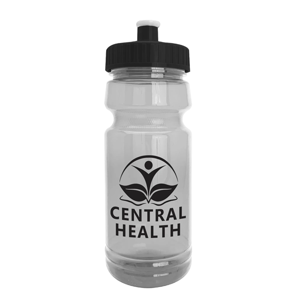 The Trainer - 24 oz. Clear Sports Bottles with Push pull lid - The Trainer - 24 oz. Clear Sports Bottles with Push pull lid - Image 1 of 14