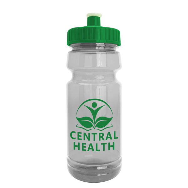 The Trainer - 24 oz. Clear Sports Bottles with Push pull lid - The Trainer - 24 oz. Clear Sports Bottles with Push pull lid - Image 2 of 14