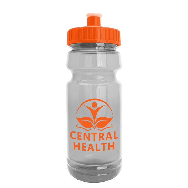 The Trainer - 24 oz. Clear Sports Bottles with Push pull lid - The Trainer - 24 oz. Clear Sports Bottles with Push pull lid - Image 5 of 14