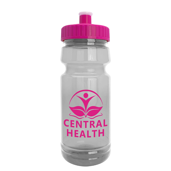 The Trainer - 24 oz. Clear Sports Bottles with Push pull lid - The Trainer - 24 oz. Clear Sports Bottles with Push pull lid - Image 7 of 14