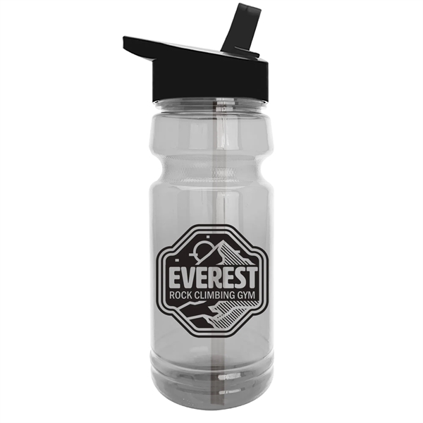 The Trainer - 24 oz. Clear Sports Bottles with Flip Straw - The Trainer - 24 oz. Clear Sports Bottles with Flip Straw - Image 1 of 10