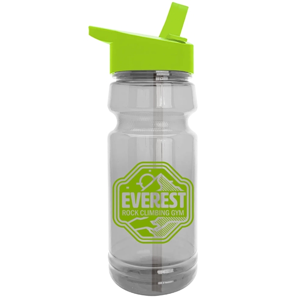 The Trainer - 24 oz. Clear Sports Bottles with Flip Straw - The Trainer - 24 oz. Clear Sports Bottles with Flip Straw - Image 3 of 10